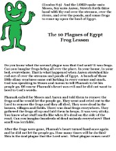 The 10 Plagues of Egypt Frog Lesson